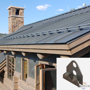 C22Z Clamp On Standing Seam Metal Roof Snow Guard, on