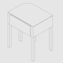 King Zen Bedside Table, on Designer Pages